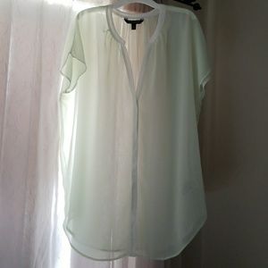 EUC Banana Republic short-sleeved sheer blouse